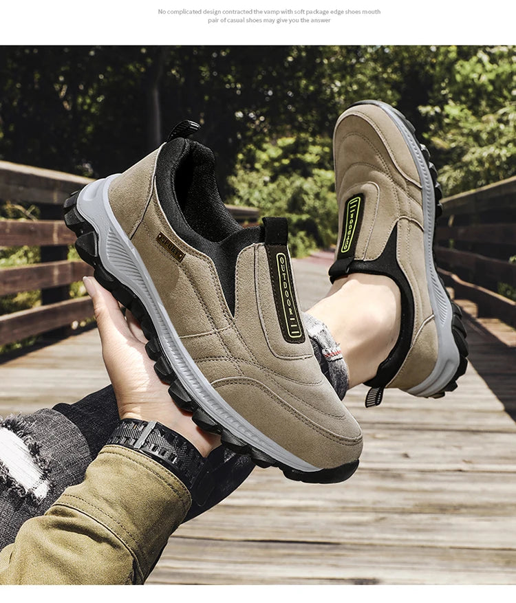 Men's Walking Shoes High-Quality Lightweight Non-Slip Outdoor Sports Shoes Comfortable Fashionable Hiking Shoes Loafers For Men