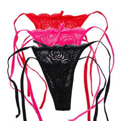 Sexy Women's Intimates Underwear Briefs Lace Floral Knickers Lingerie Transparent