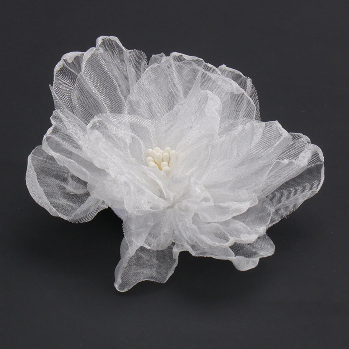 Weiße Haarspange mit Blumenmuster, Haarschmuck für Hochzeiten und Abschlussbälle, Haarnadeln aus Perlenstoff, Brautschmuck, Diademe, Haarschmuck für Damen, Geschenkideen