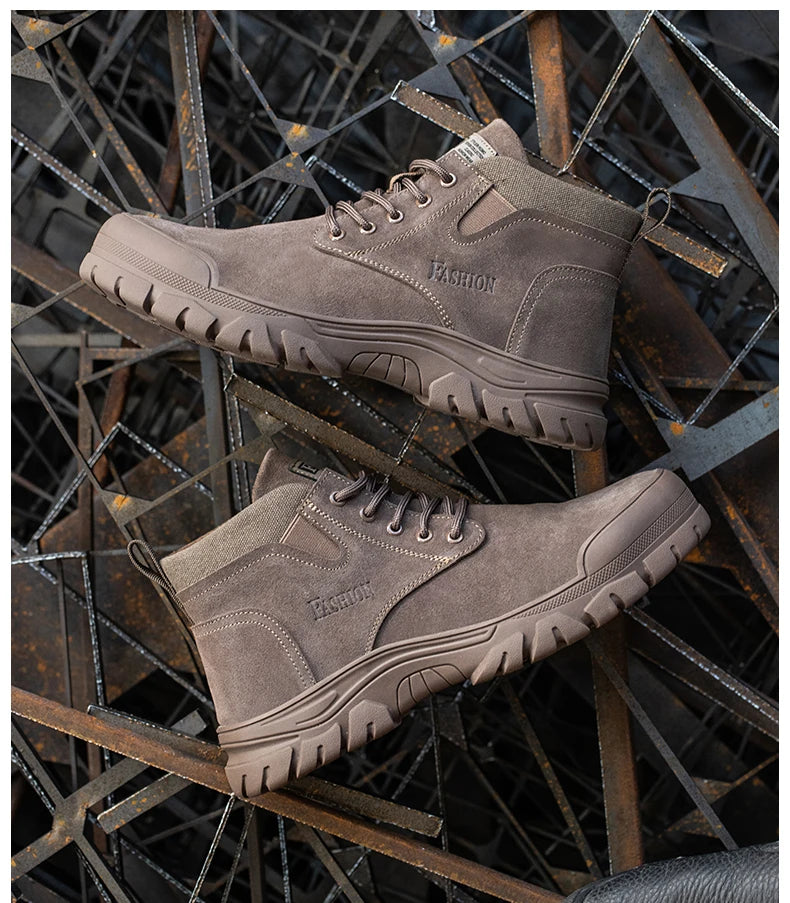 Work SafetyShoes For Men  Anti-puncture Indestructible Work Shoes Fashion work shoes Outdoor Work Shoes Steel Toe Cap boots