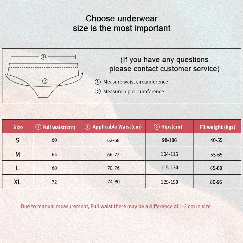 4Pcs Womens Cotton Underwear High Waist Seamless Breathable Antibacterial Soft Comfortable Full Coverage Panties