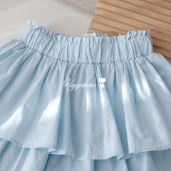 Korean Children's Clothing Girls Summer Shorts Foreign Style Small Fresh Versatile Culottes Girls 2025 Summer Fashion Skirt