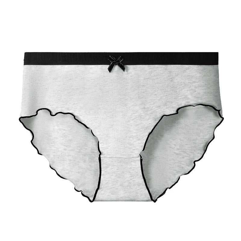 5pcs Women's underwear cotton breathable comfortable briefs summer thin waist briefs girls underwear
