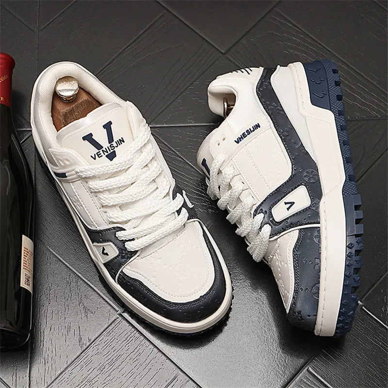 Designer Wedding Party Men Shoes Autumn Fashion Casual Sneakers Man Thick Bottom Walking Office Leisure Loafers Shoes for Men