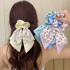 Haarschmuck für Feen, Haargummis, Schleifen, Haarbänder mit Blumenmuster, elastische Haarbänder, Haargummis, Haarspangen, Haarschmuck für Mädchen