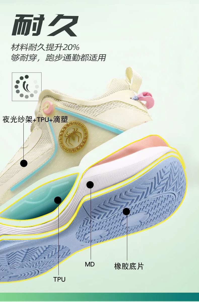 2025 Men'S And Women'S Basketball Shoes Lightweight Breathable Shock-Absorbing Anti Slip Daily Training Sports Shoes 36-45