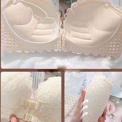 Underwear for women with thick front buckle, small chest gathered to prevent sagging, upper collection, auxiliary breast, bra wi