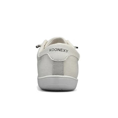 Mens Wide Toe Barefoot Shoes Unisex Canvse Casual Sneakers Lightweight Adjustable Slip on Walking Shoes for Male Zero Drop Flats