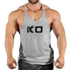 Brand Gym Stringer Tank Top Men Bodybuilding Clothing Cotton Sleeveless Shirt Man Fitness Vest Singlet Sportwear Workout Tanktop