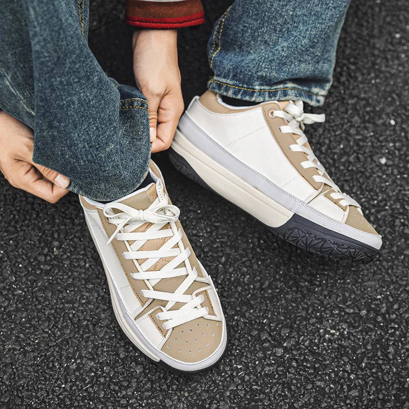 Men's shoes - Spring/Autumn light and fresh street sports casual shoes that are versatile and retro trendy.