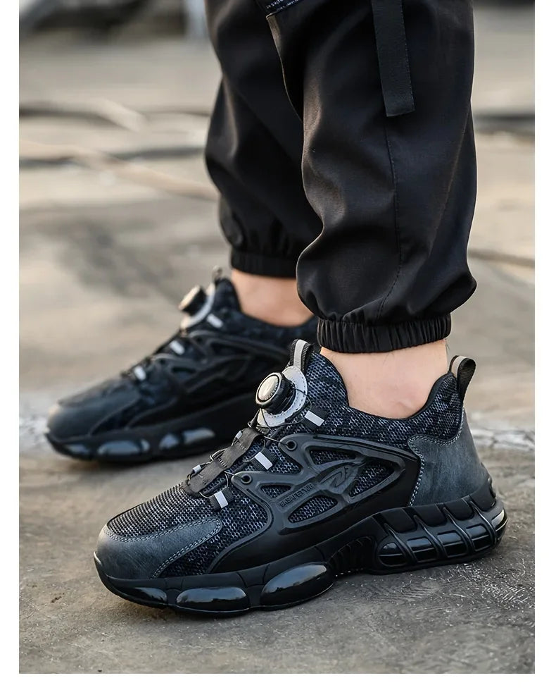 Steel Toe Shoes For Men And Women Comfortable And Safe Work Sports Shoes Industrial Anti Slip Puncture Resistant Safety Shoes