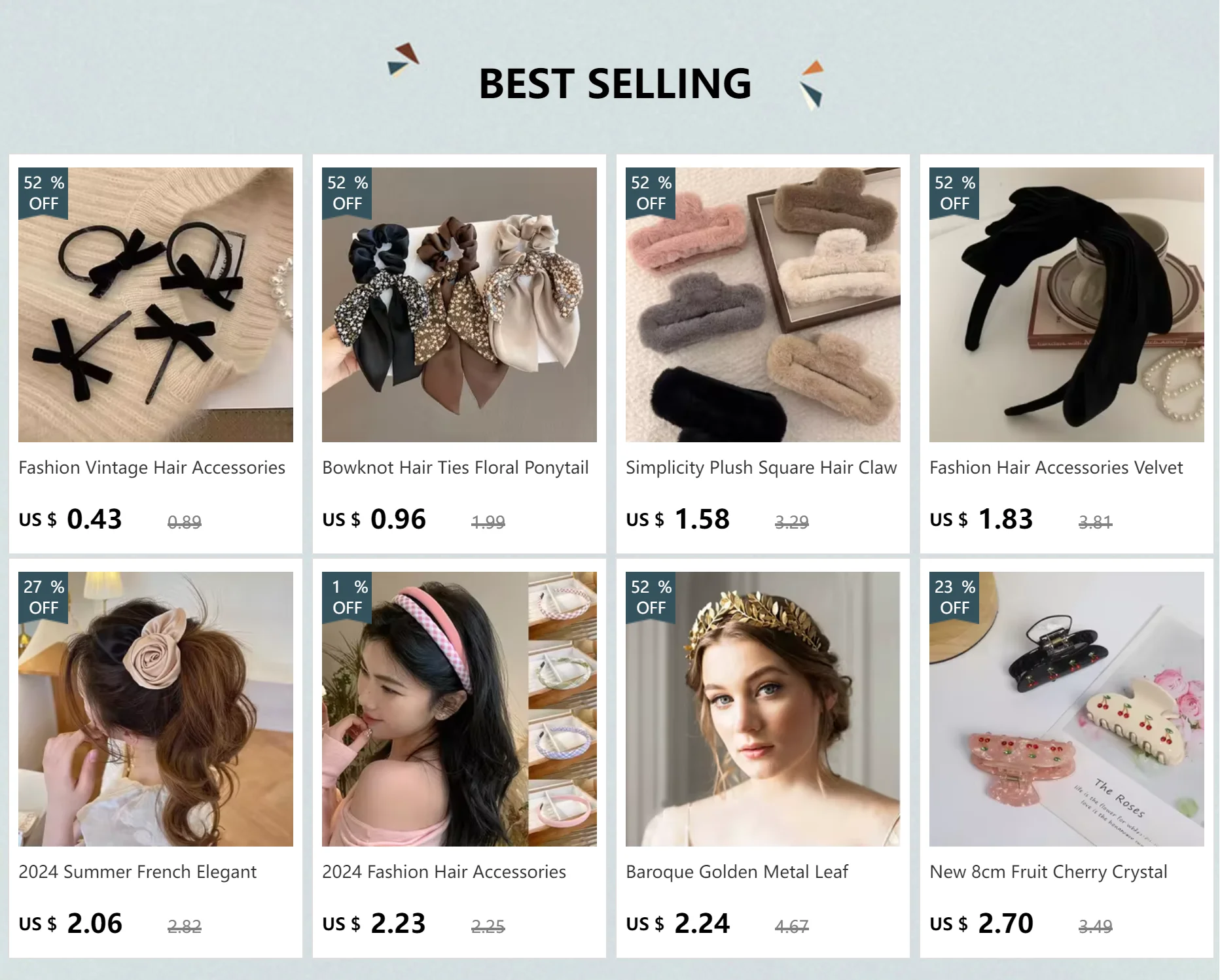 2024 Fashion Hair Accessories Hair Hoop Hair Bands for Women Girls Flower Solid Color Headbands Designer Wide Hairband Headwear