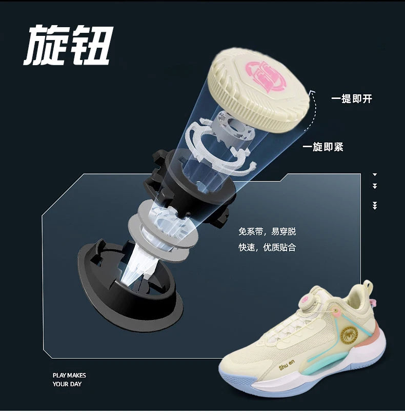 2025 Men'S And Women'S Basketball Shoes Lightweight Breathable Shock-Absorbing Anti Slip Daily Training Sports Shoes 36-45