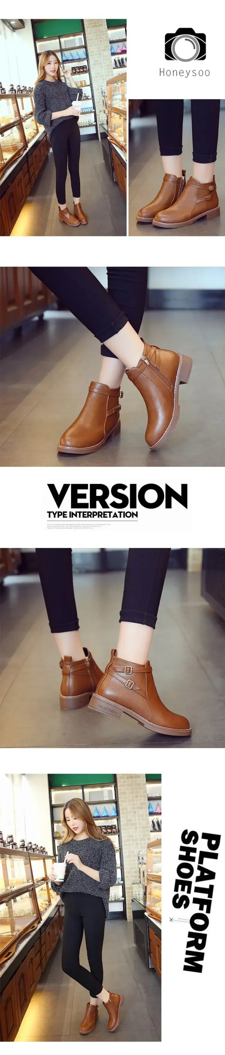 Shoes for Women Shoes Women Boots Comfortable Waterproof Boots Fashion Plus Size Thick Sole Ankle Boots Zapatos Mujer 2024