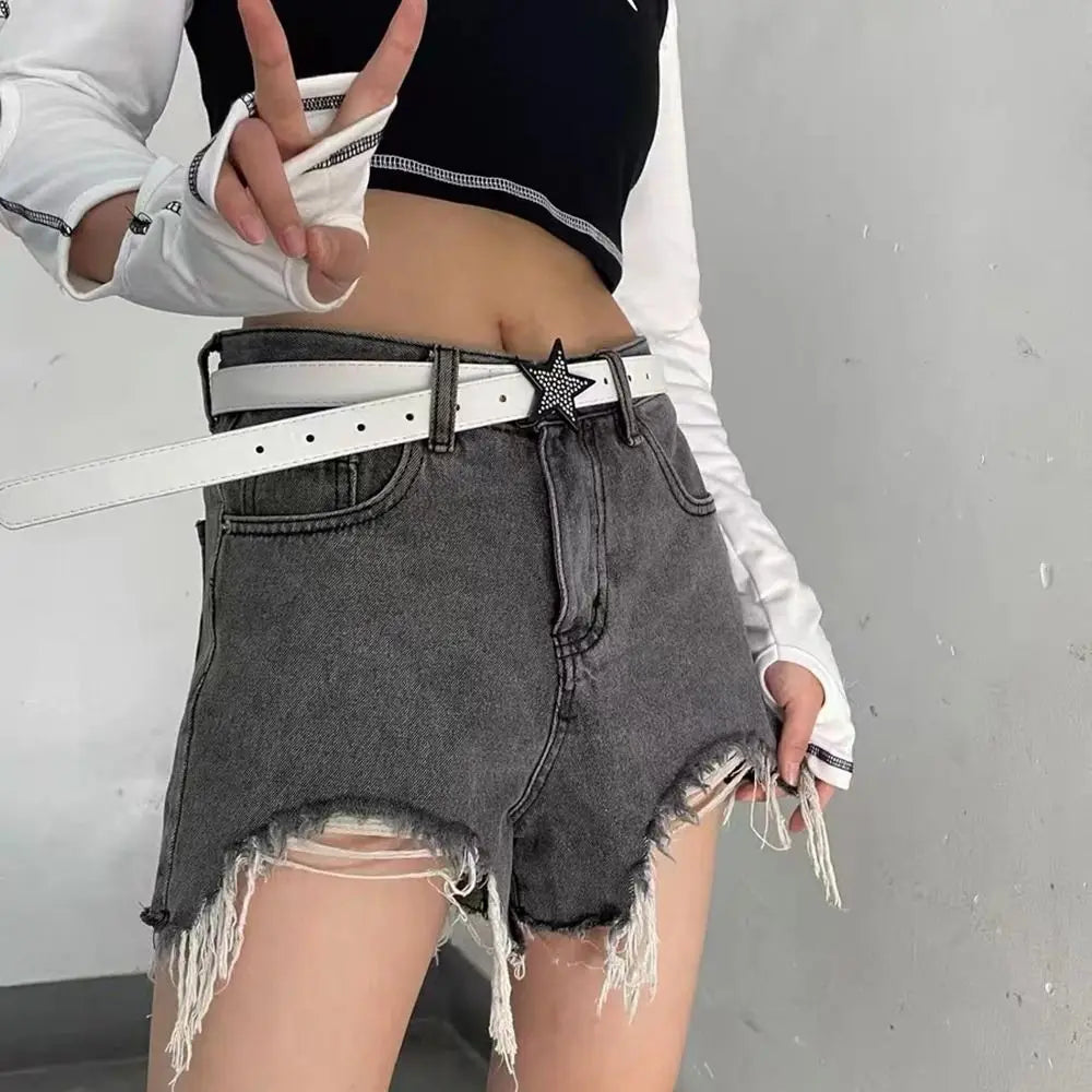 Accessories Width Waist Belt Retro Y2k Waist Strap Corset Belt Adjustable Waistband Women Waist Belt Star Buckle Belt