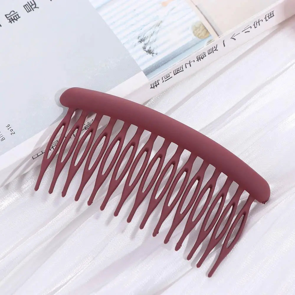 Hair Accessories 15 Teeth Women Hair Clip Frosted Headwear Hair Comb Clip Fashion Headdress Broken Hair Hairpins Women