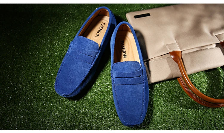 38-50 Shoes Men Casual Shoes Fashion Men Shoes Genuine Leather Men Loafers Moccasins Slip on Men Flats Male Driving Shoes