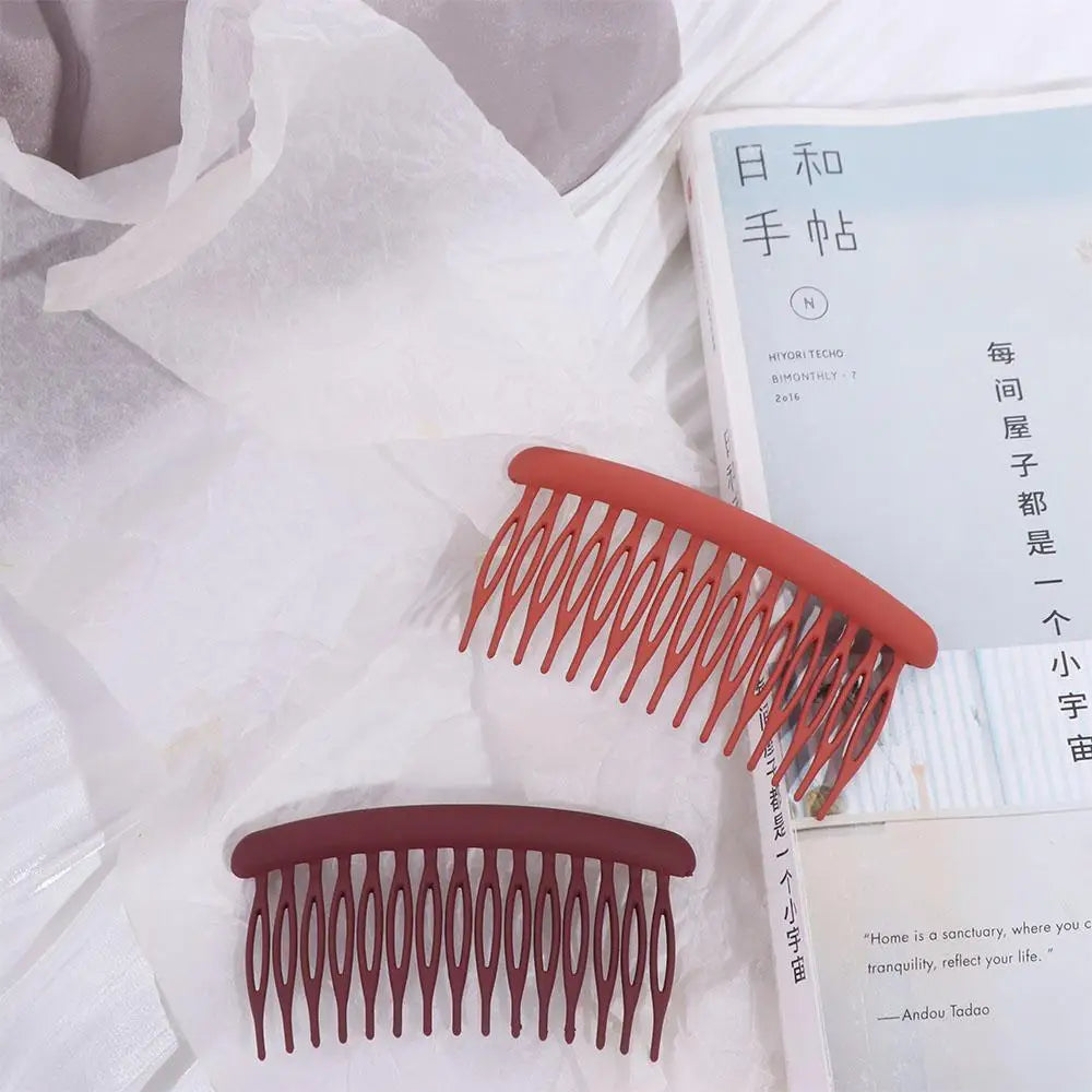 Hair Accessories 15 Teeth Women Hair Clip Frosted Headwear Hair Comb Clip Fashion Headdress Broken Hair Hairpins Women