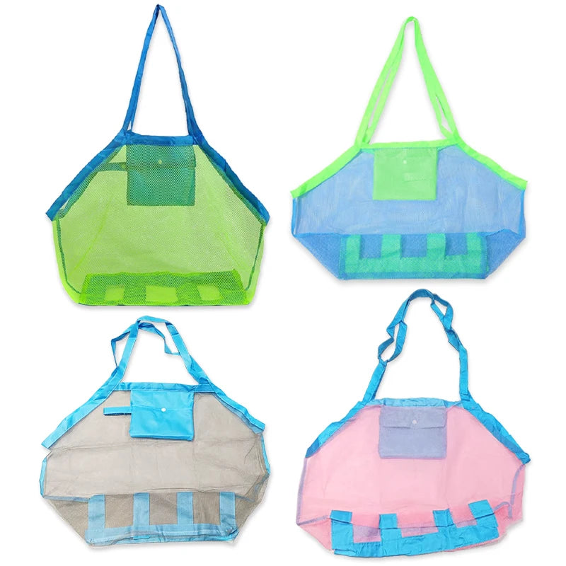 Handbag Beach Shoulder Bag Mesh Shell Bag Beach Essential Bag Beach Toy Handbag