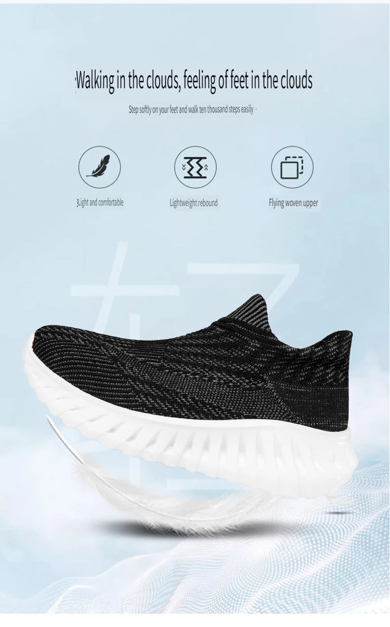 2025 Men Women Shoes Comfortable Sneakers for Men Women Fashion Light Casual Shoes Slip-on Plus Size Couple Shoes