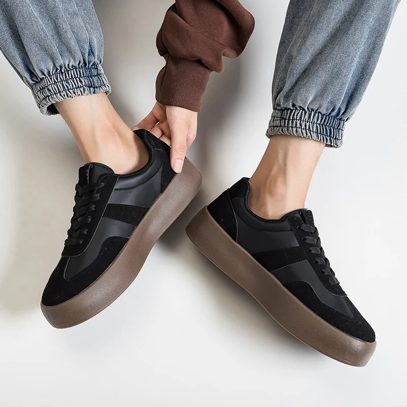 Men's and Women's Fashionable Casual Sports Shoes, Versatile Thick-soled Platform Shoes, White Sneakers, Autumn Training Shoes