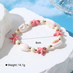 2024 New Bohemian Bracelet Summer Beach Starfish Bracelet for Women Girls Beads Friendship Bracelet Fashion Jewelry Accessory