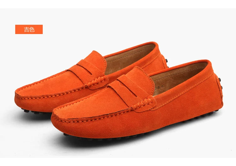 38-50 Shoes Men Casual Shoes Fashion Men Shoes Genuine Leather Men Loafers Moccasins Slip on Men Flats Male Driving Shoes