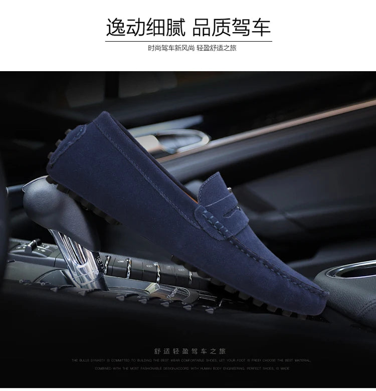 38-50 Shoes Men Casual Shoes Fashion Men Shoes Genuine Leather Men Loafers Moccasins Slip on Men Flats Male Driving Shoes