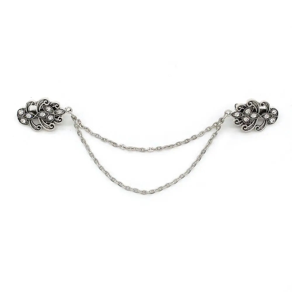 Clothing Accessories Retro Suit Brooch Grace Fashion Gentleman Tassel Brooch Korean Trend Suit Shirt Collar Chain Sweater