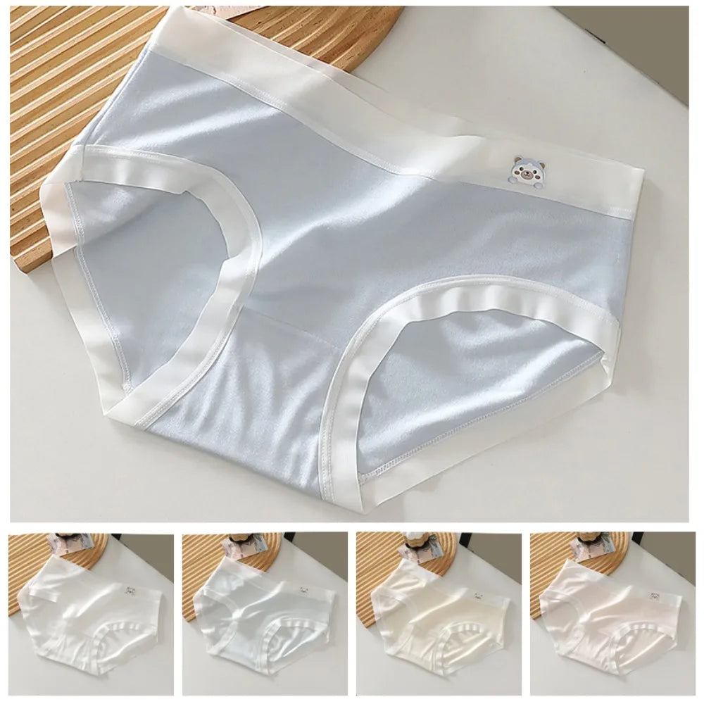 5PCS Fashion Cute Panties for Women Underwear Female Lingerie Seamless Briefs Cotton Crotch Bear Underpants Girls