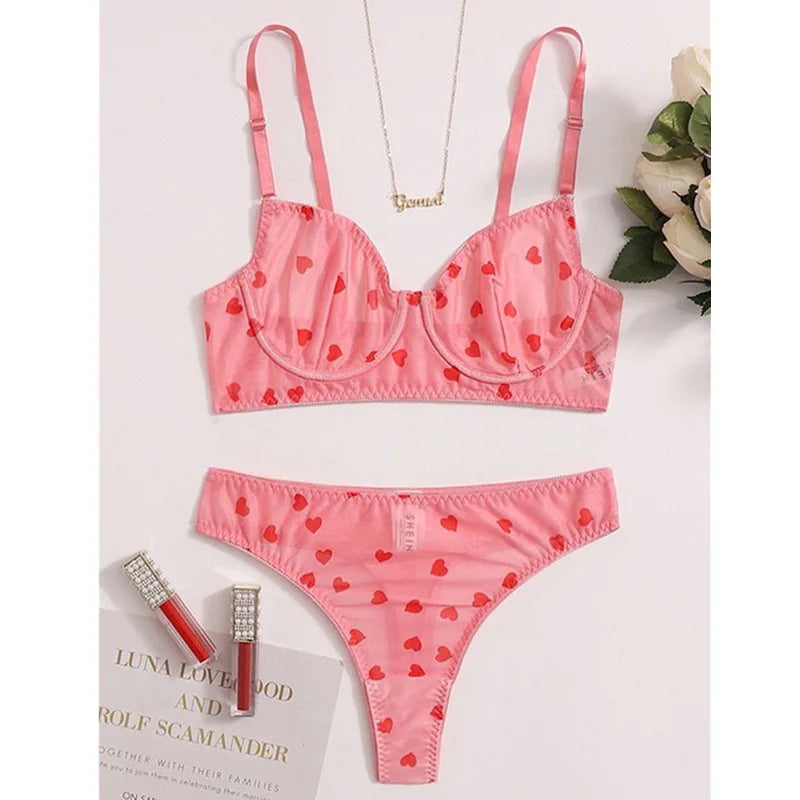 Female Lingerie Sexy Lingerie for Women Body Shorts Push-up Bra Fancy Woman Underwear Transparent Intimate Lingerie Set