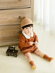 New Arrivals Korean Autumn and Winter Knitted Cotton Comfortable Suit Toddler Boy Clothes  KidClothes Toddler Boys Clothing
