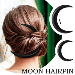 Women Girls Hair Accessories Hair Styling Tools Retro Style Hair Comb Headdress Moon Shape Hairpin Hair Fork