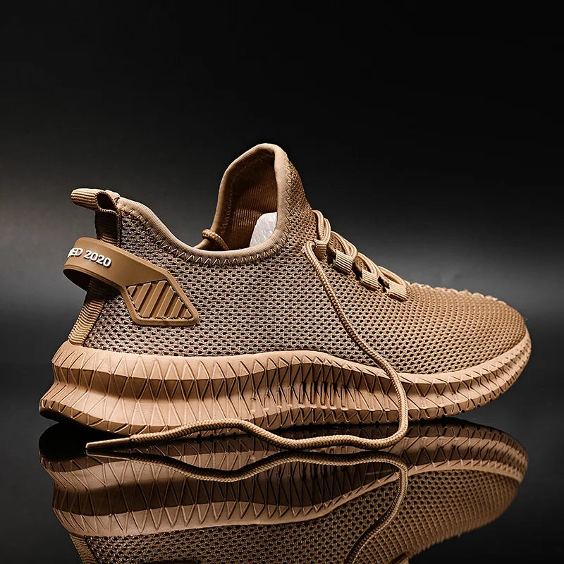 Outdoor Jogging Training Hiking Sports Shoes Men's Non Slip Casual Breathable Running Women's Ven Knit Lace Up Shoes