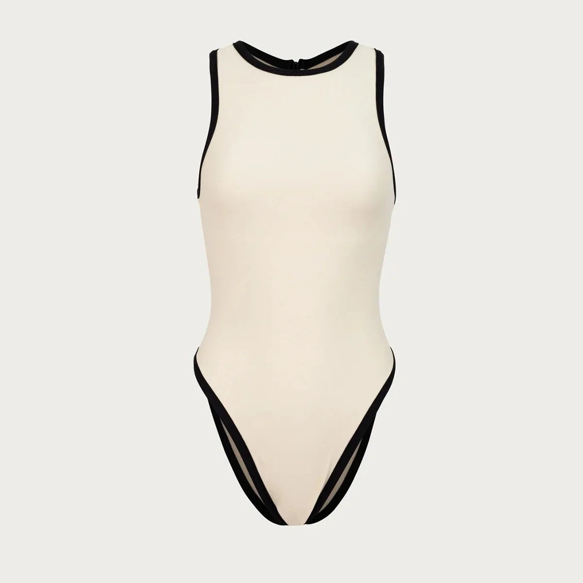 2025 New Black Bikini Set One-piece Swimsuit Classic Swimsuit Women's Push Up Sport Solid One-piece Suit Beach Wear For Female