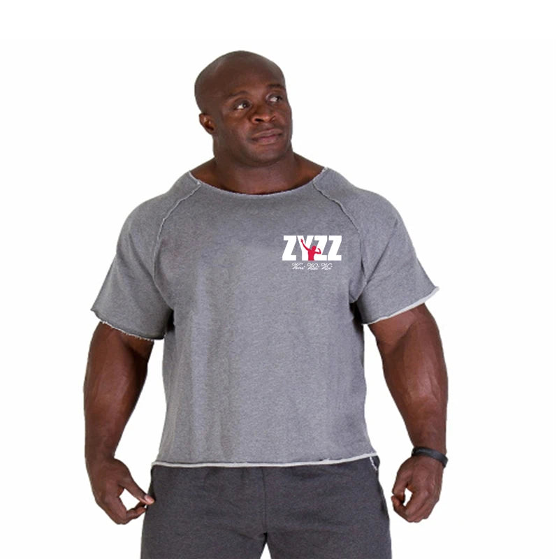 New Hot Sale Men Printed T Shirts Breathable Loose Running Shirt Cotton Tees Bodybuilding Singlet Fitness GYM POWERHOUSE T Shirt