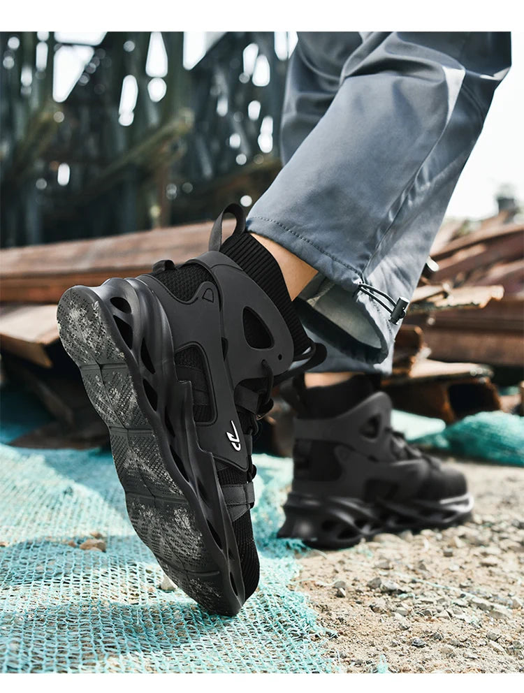 Fashionable, comfortable and casual sports shoes, work boots, anti-puncture and anti-crush safety shoes, men's protective shoes