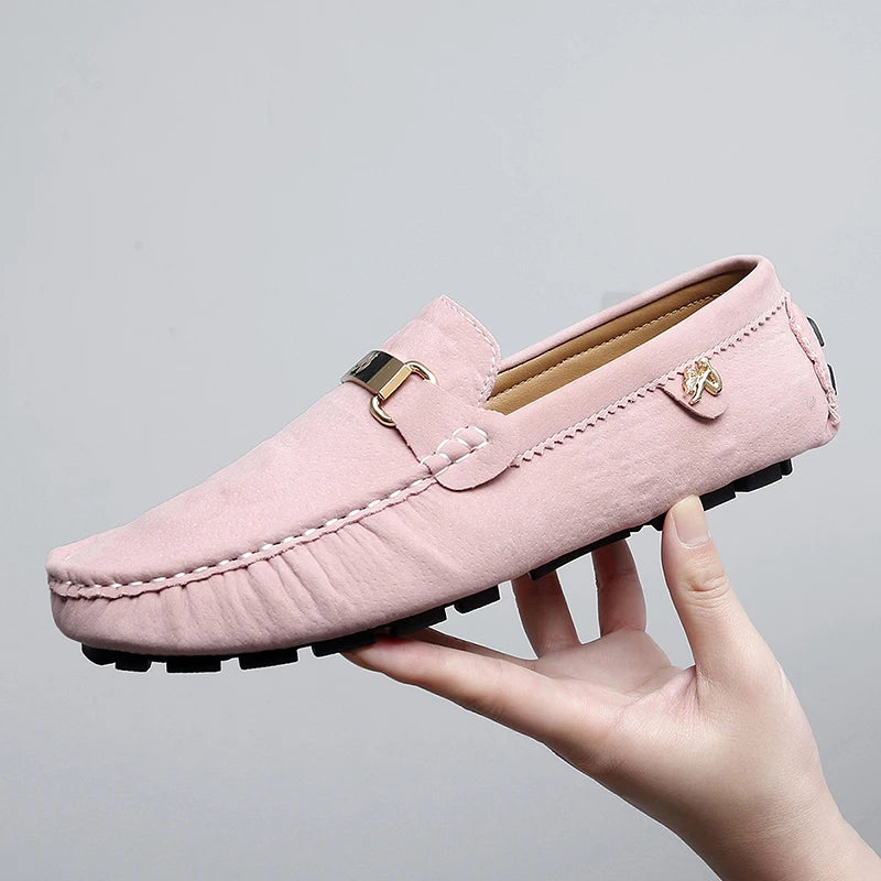 2025 New Men's Shoes Small Size Handmade Beanie Shoes 38 Casual 37 Frosted Loafers 36 Slip-On Shoes Driving Shoes for Men and Women