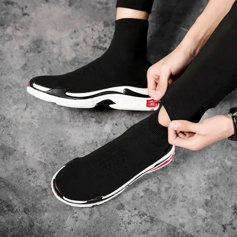 Shoes for Men Sneakers Men All Brands Tennis Loafers Shoes Tide Women Elastic Socks Shoes Fashion Casual Shoes Large 2024 Autumn