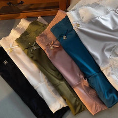 Damenunterwäsche, Eisseiden-Slips, nahtlose, ultradünne Unterwäsche, Satin-Slips, Damen-Slips in großen Größen