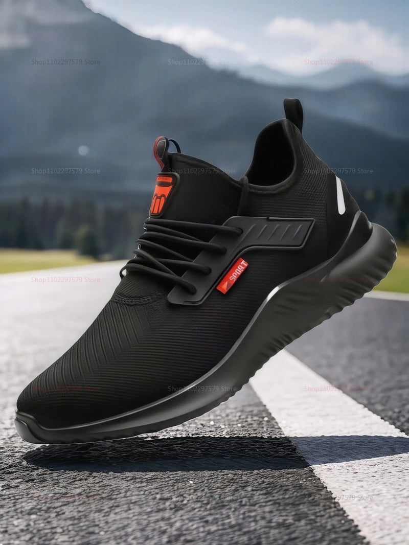 Men's steel safety work shoes Durable protective toe boots Comfortable sliding-resistant footwear factory industry safety·