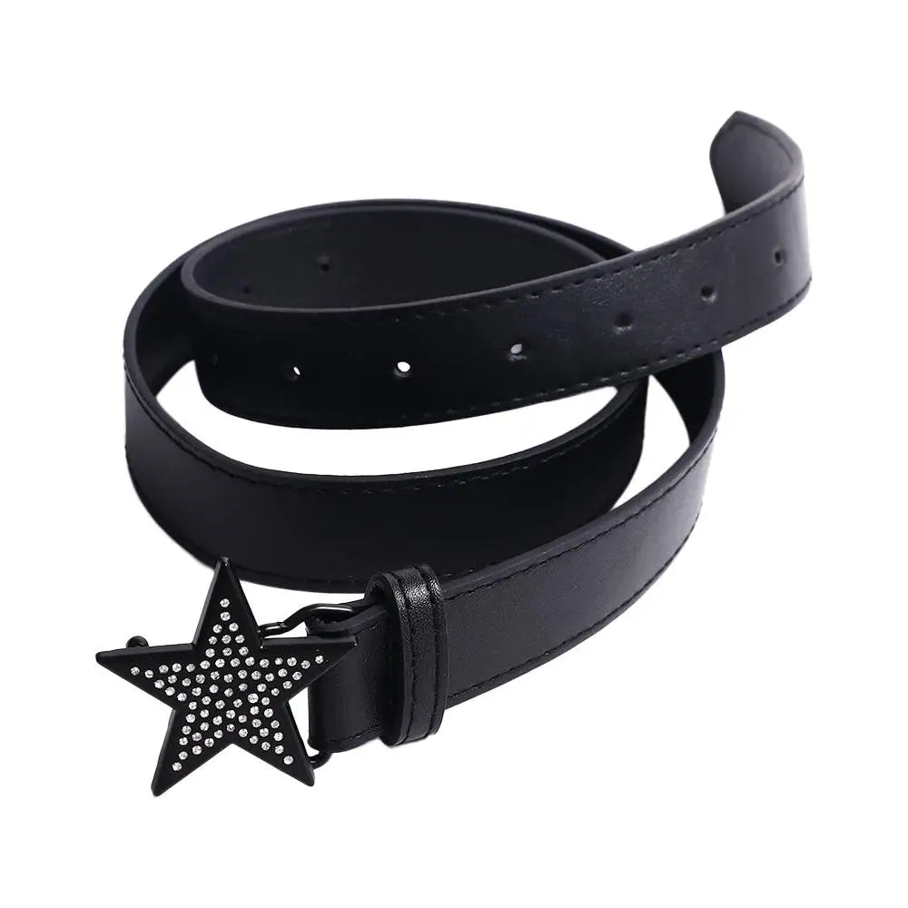Accessories Width Waist Belt Retro Y2k Waist Strap Corset Belt Adjustable Waistband Women Waist Belt Star Buckle Belt