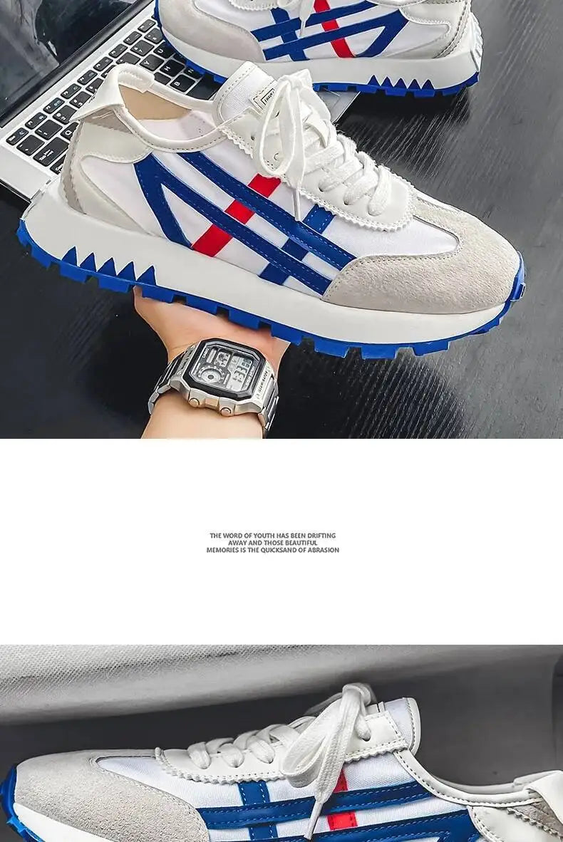 2025 New Men's Shoes Fashionable Versatile Casual Sports Lightweight Non-slip Breathable Shoes With Thick Soles For Men