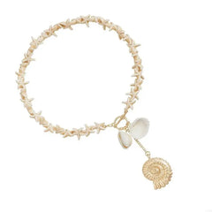 Stylish Beach Jewelry Handmade Marine Jewelry Seashells Necklace Women Marine Accessories Suitable for Party Daily