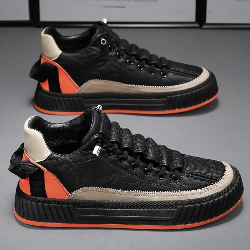 Men Sneakers Fashion Trend Luxury Brand Casual Flat Shoes Vulcanize Shoe Male Outdoors Non-slip wear-resistant Hiking Shoes 2023