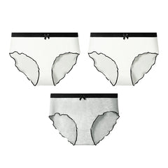 5pcs Women's underwear cotton breathable comfortable briefs summer thin waist briefs girls underwear
