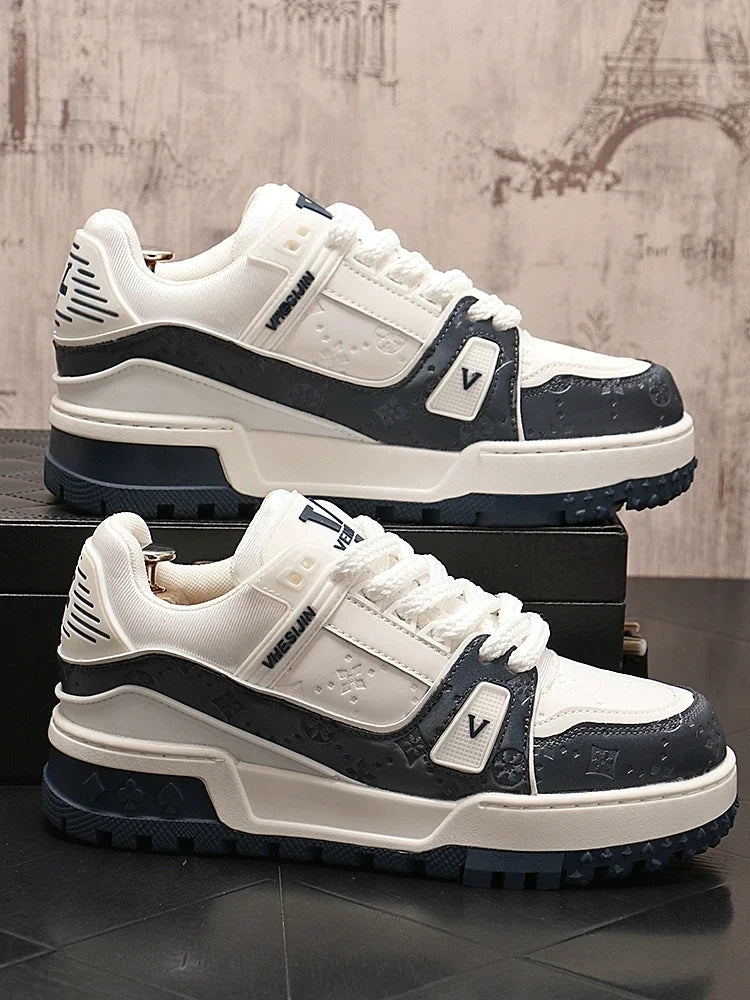 Designer Wedding Party Men Shoes Autumn Fashion Casual Sneakers Man Thick Bottom Walking Office Leisure Loafers Shoes for Men