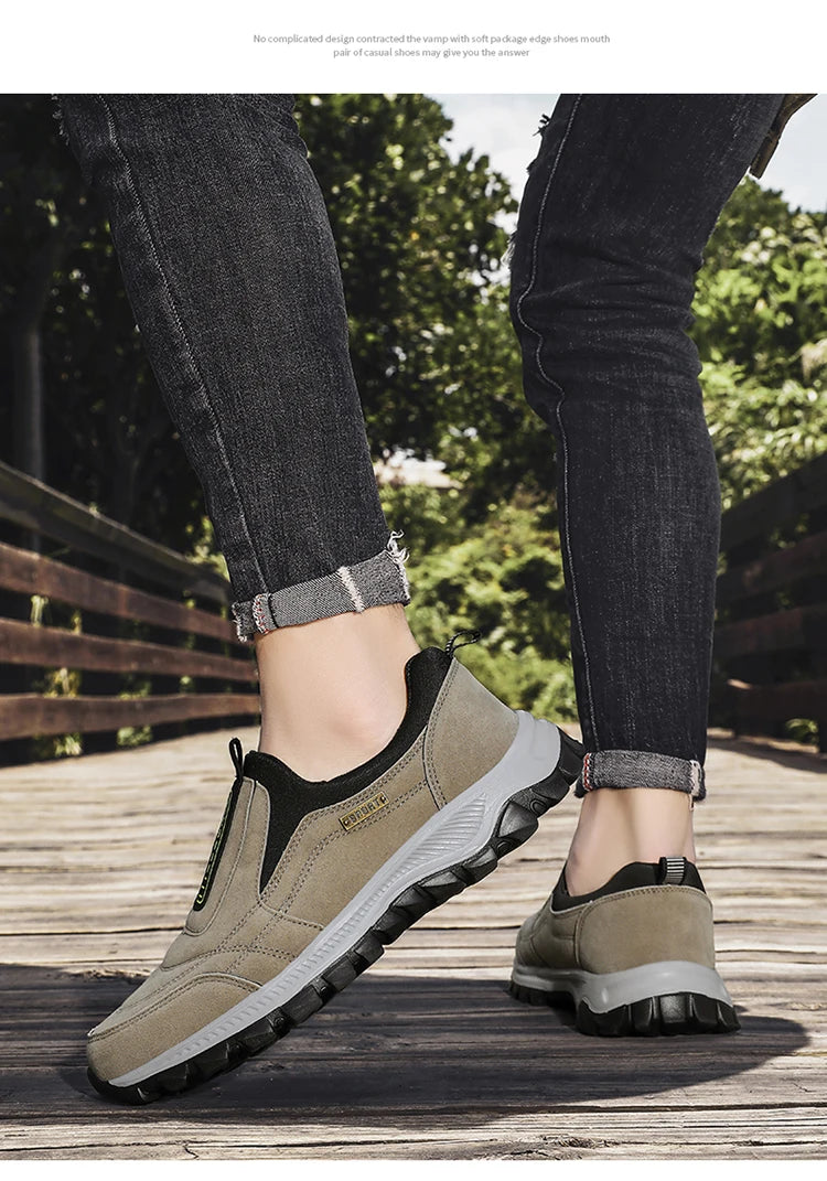 Men's Walking Shoes High-Quality Lightweight Non-Slip Outdoor Sports Shoes Comfortable Fashionable Hiking Shoes Loafers For Men