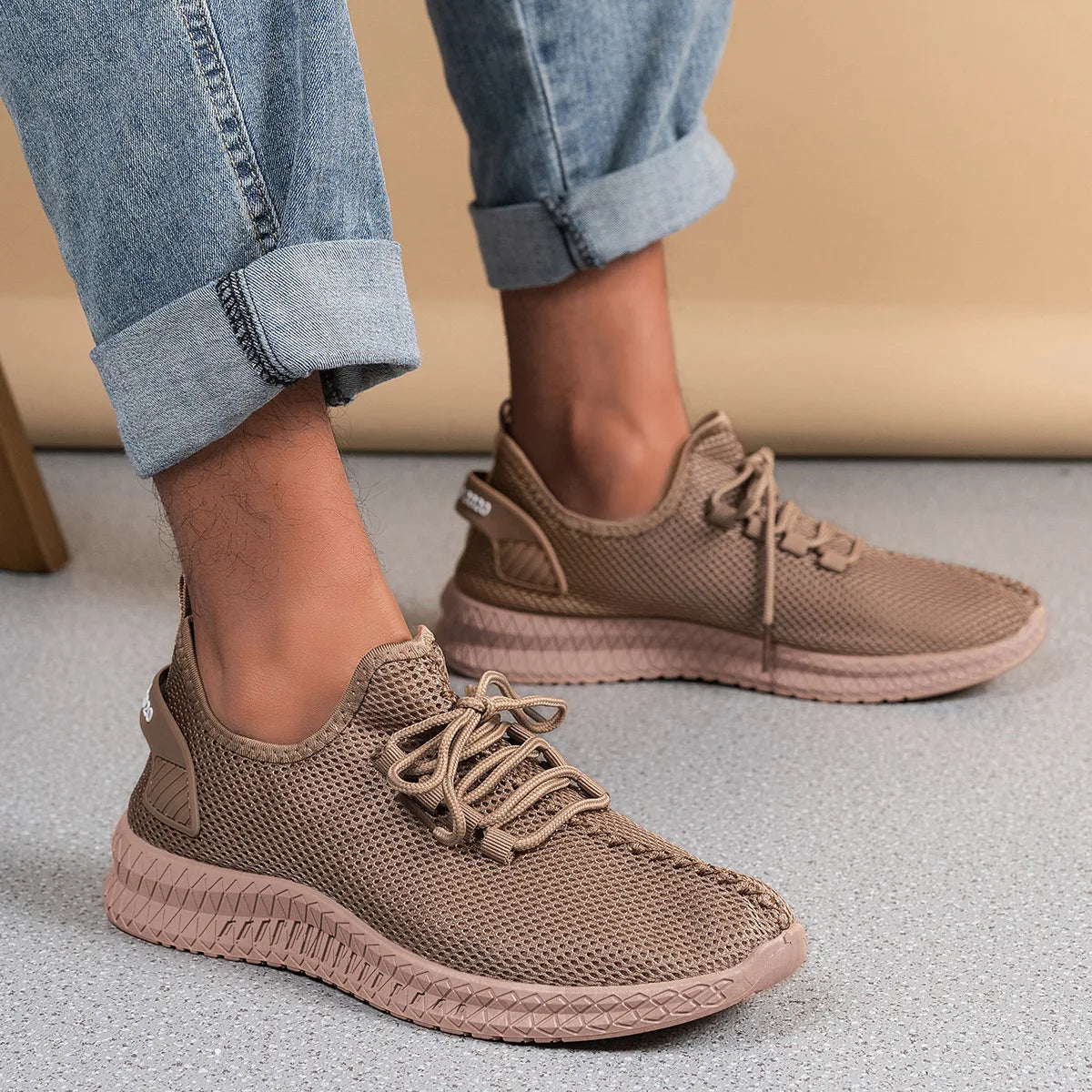Outdoor Jogging Training Hiking Sports Shoes Men's Non Slip Casual Breathable Running Women's Ven Knit Lace Up Shoes