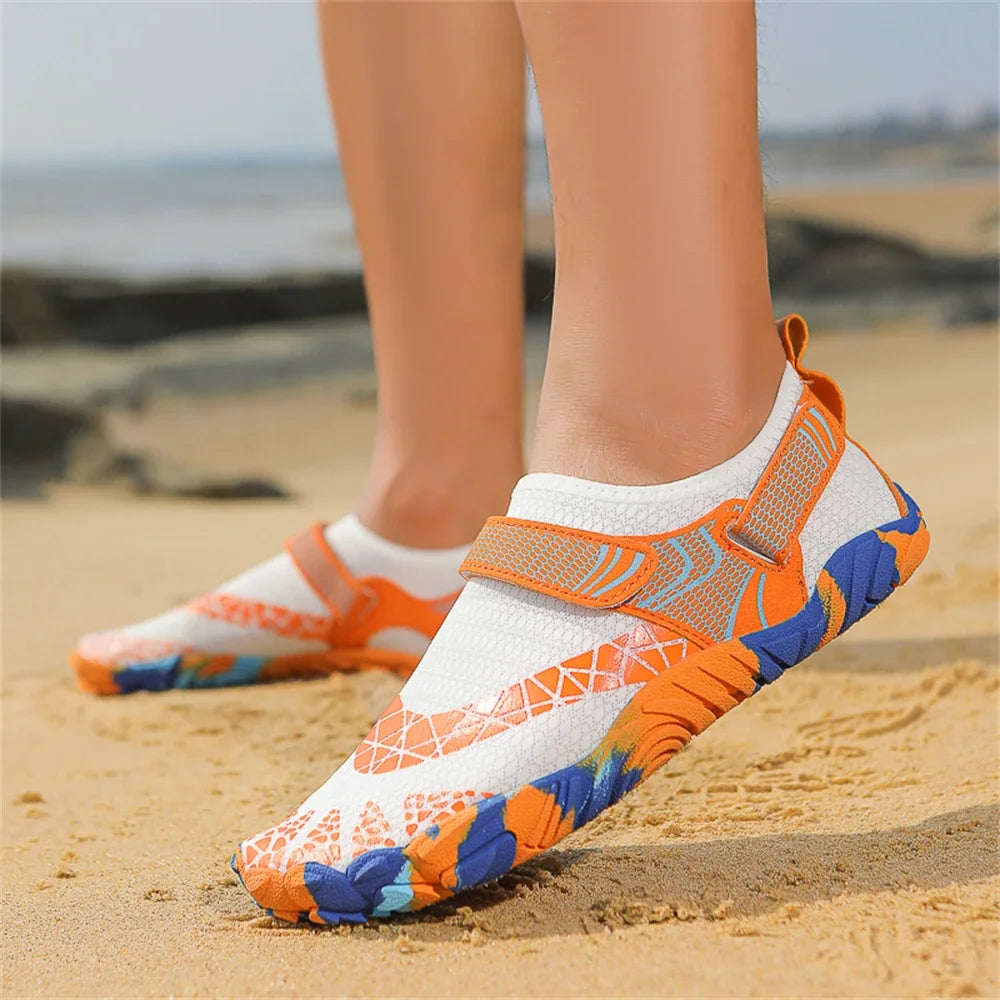 Water Shoes Women Men Quick Dry Five Finger Barefoot New Outdoor Upstream Wading Swimming Aqua Shoes Summer Beach Sneakers 2025